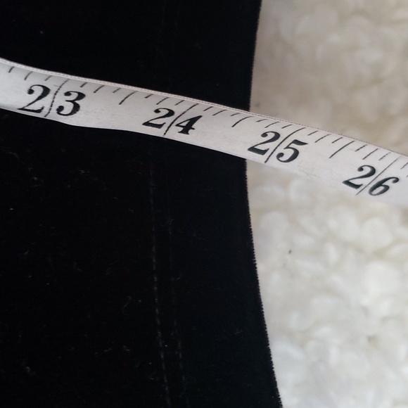 Ivory black velvet pencil skirt medium whimsigoth - Picture 2 of 6